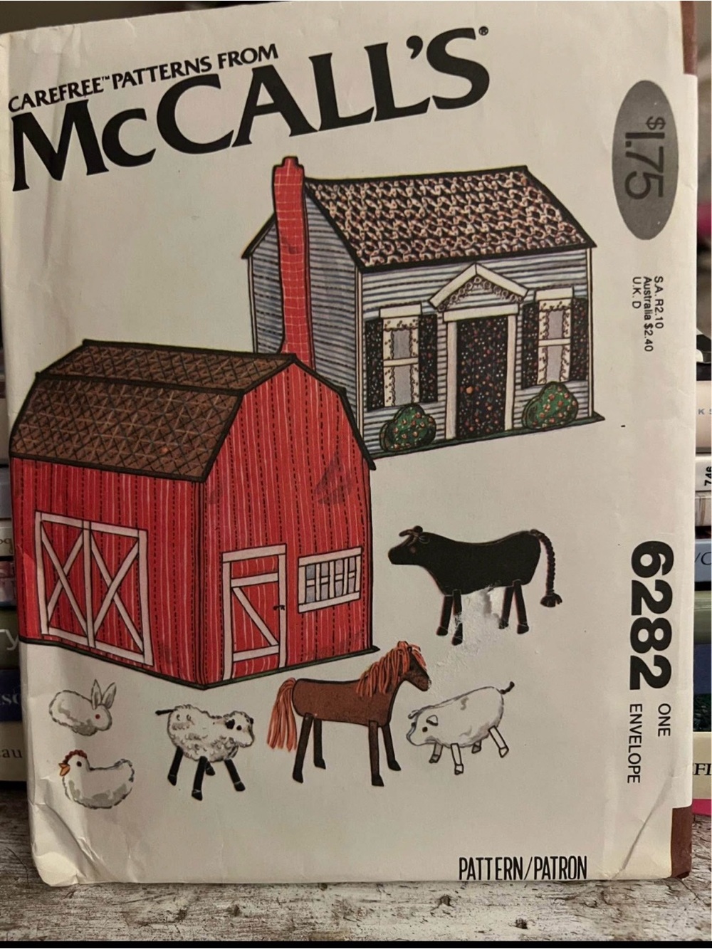 70's Uncut Barn, House and Animal Sewing Pattern- McCalls #6282